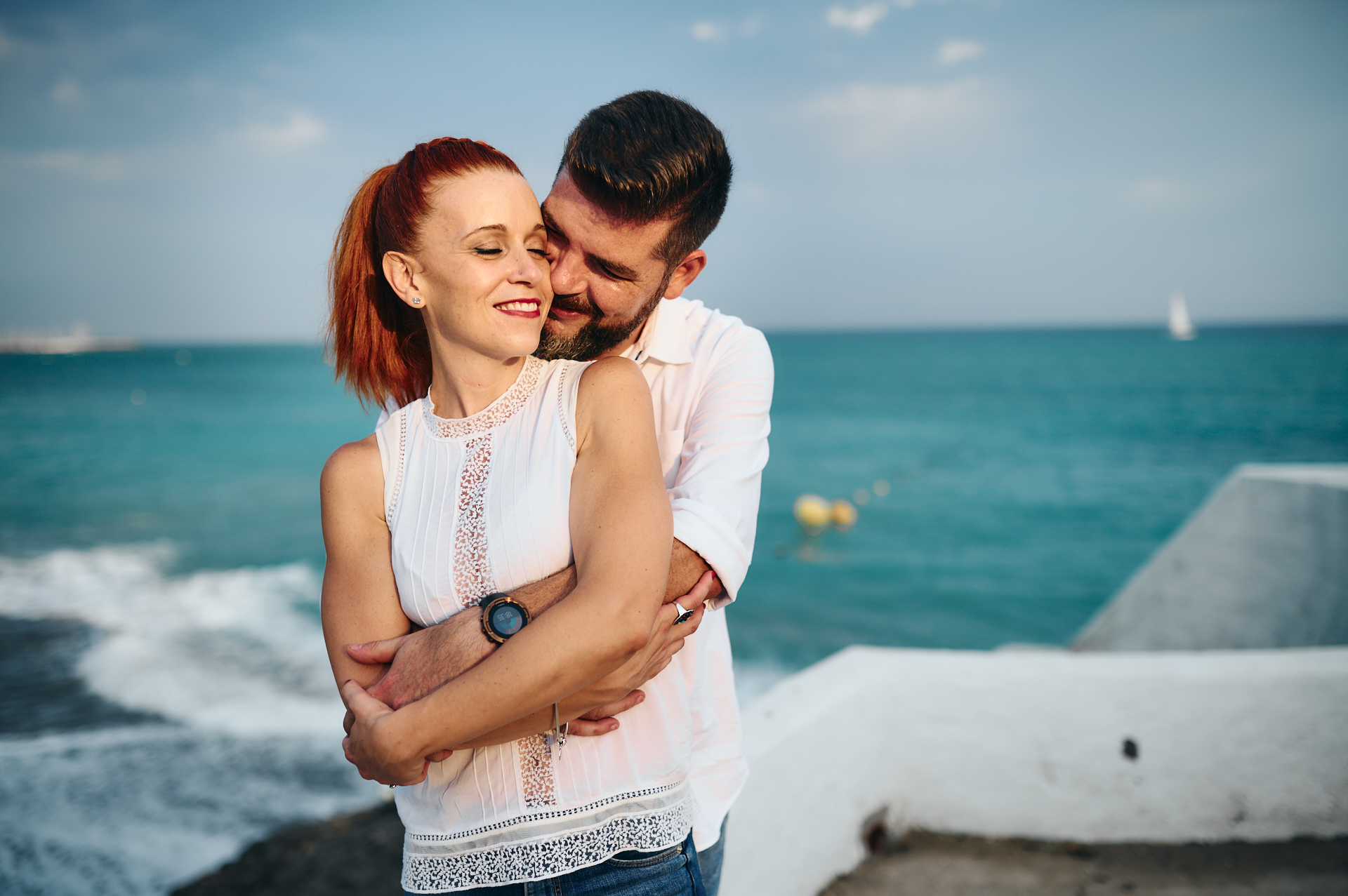 Fotografía de preboda en la playa